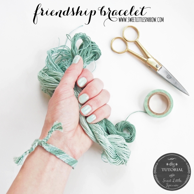 {DIY ~ Friendship Bracelet Tutorial} Learn how to make a diagonal stripe friendship bracelet.